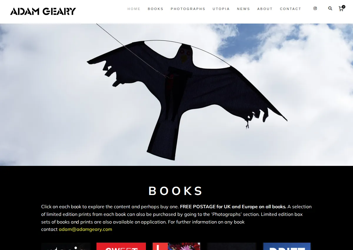 Store homepage