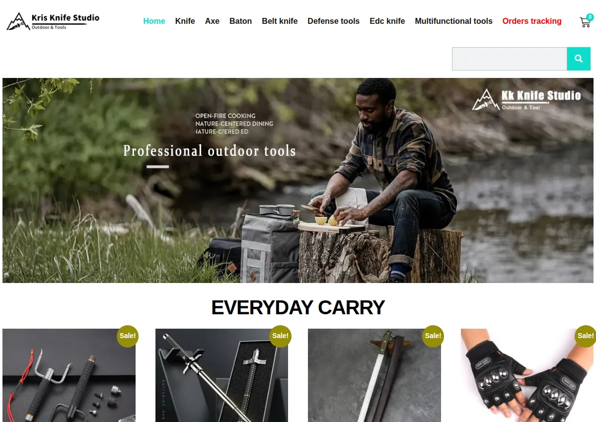 Store homepage