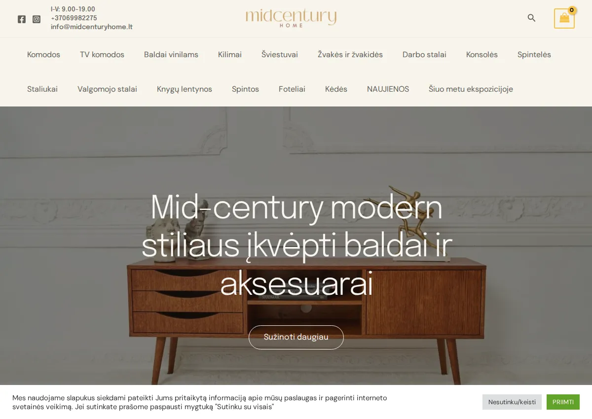 Store homepage