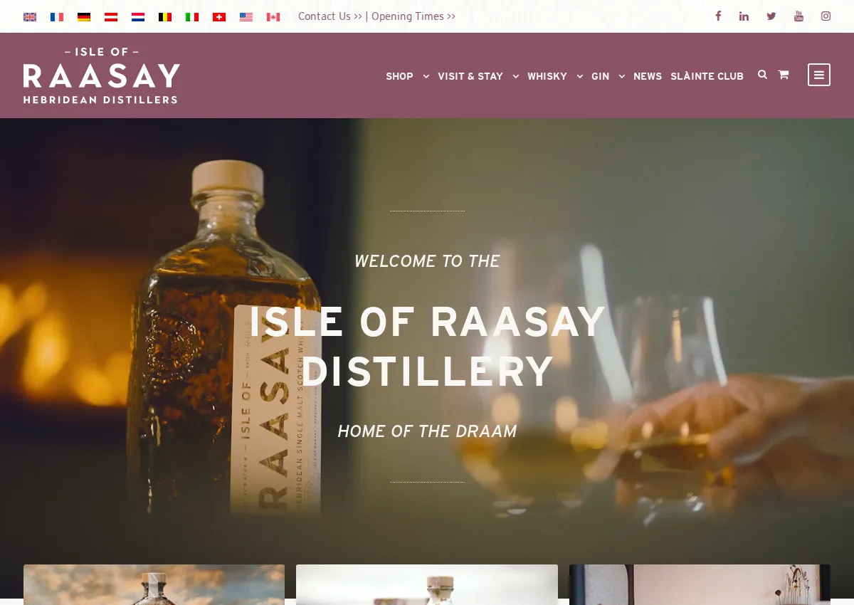Store homepage