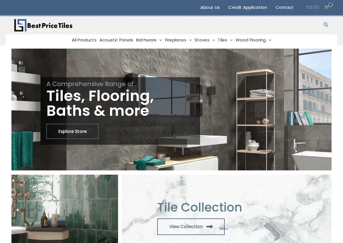 Store homepage