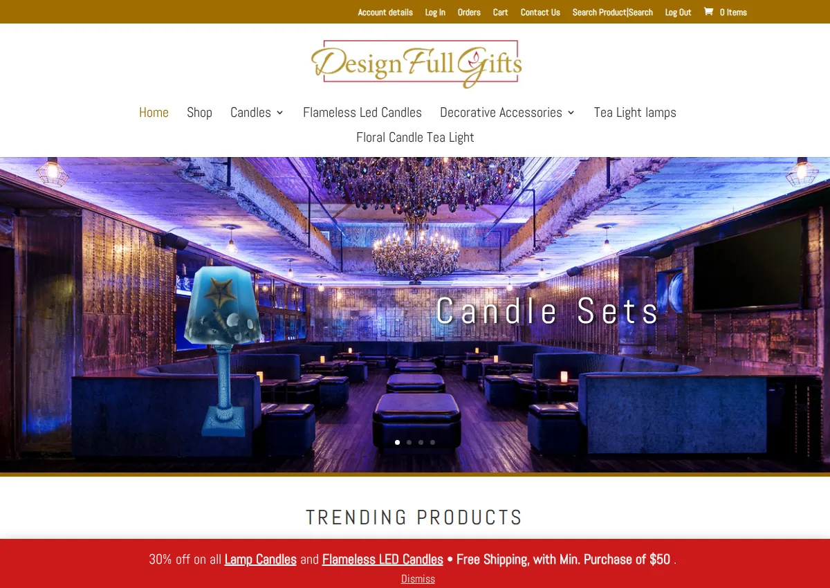 Store homepage