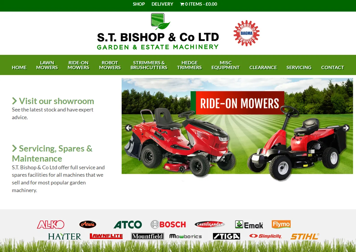 Store homepage