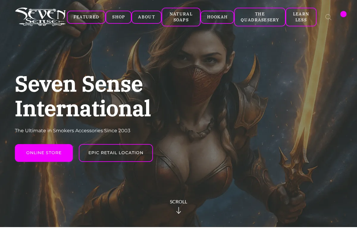Store homepage