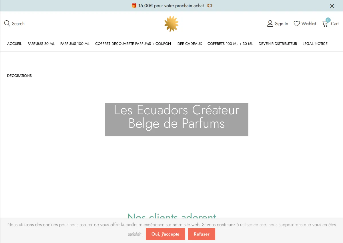Store homepage