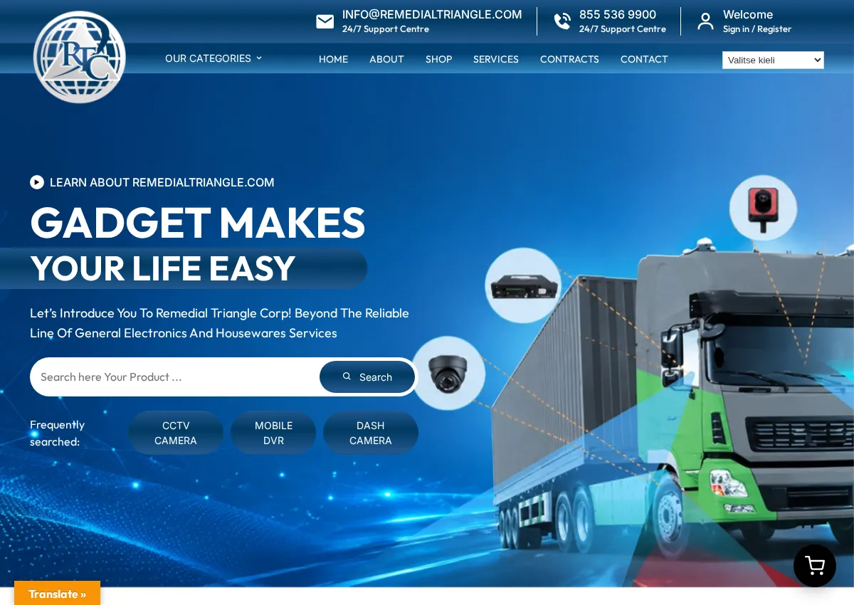 Store homepage
