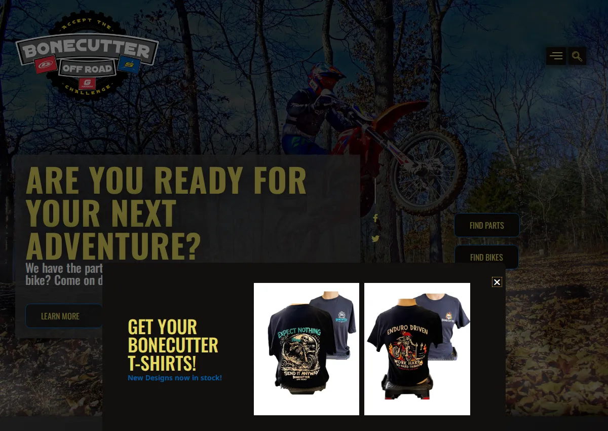 Store homepage