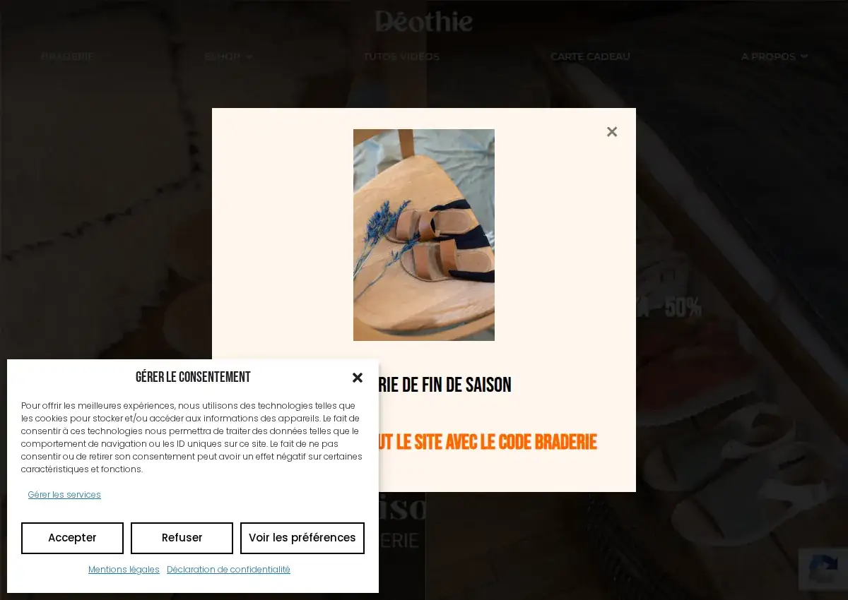 Store homepage