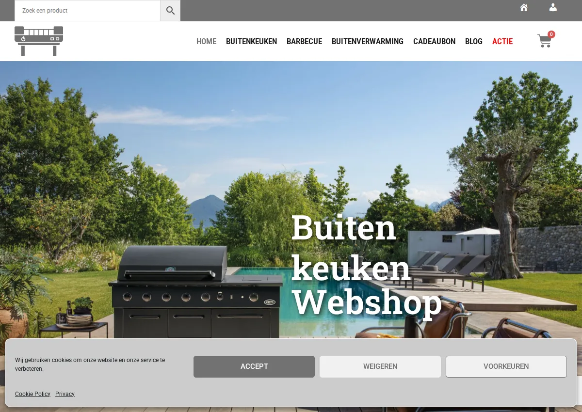 Store homepage