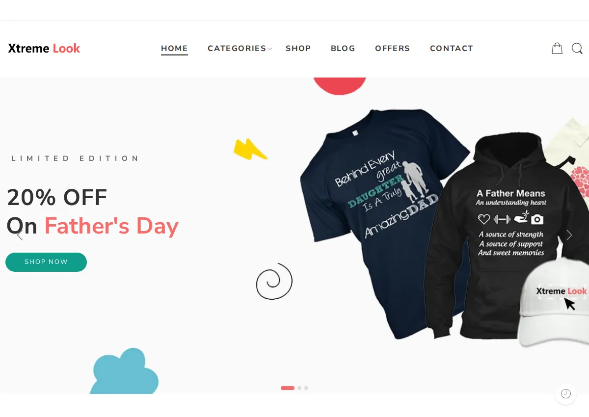 Store homepage