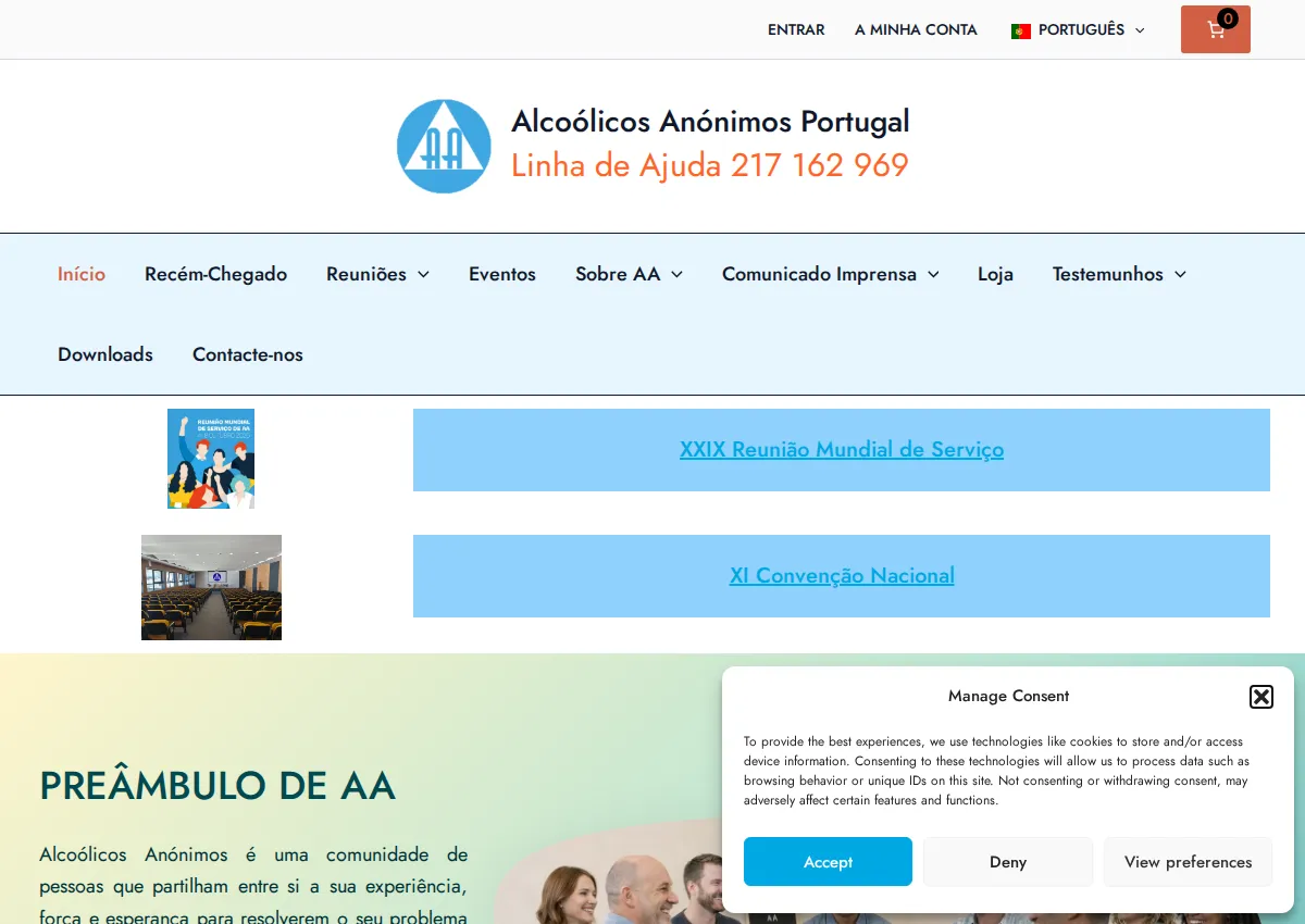 Store homepage
