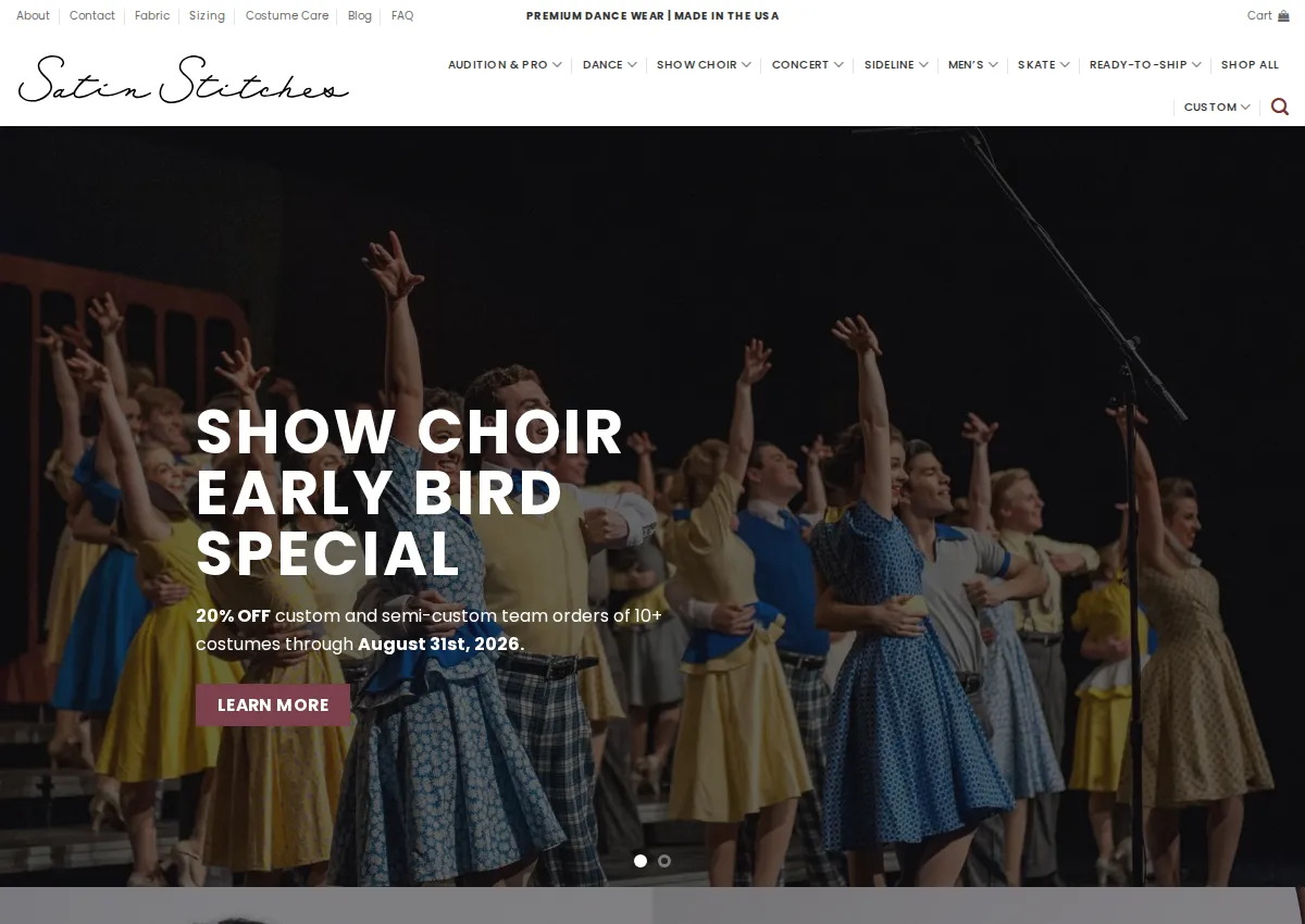 Store homepage