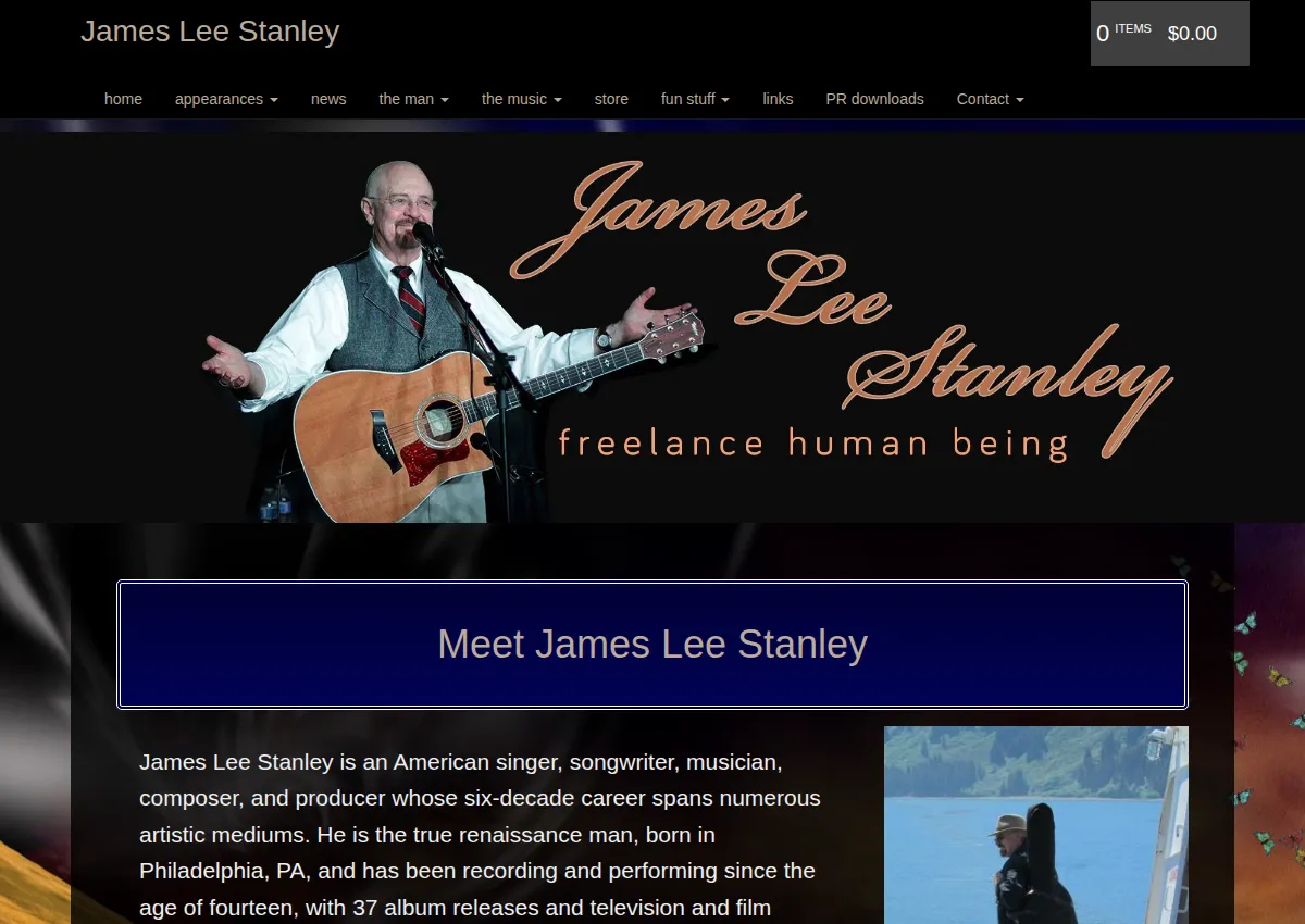 Store homepage