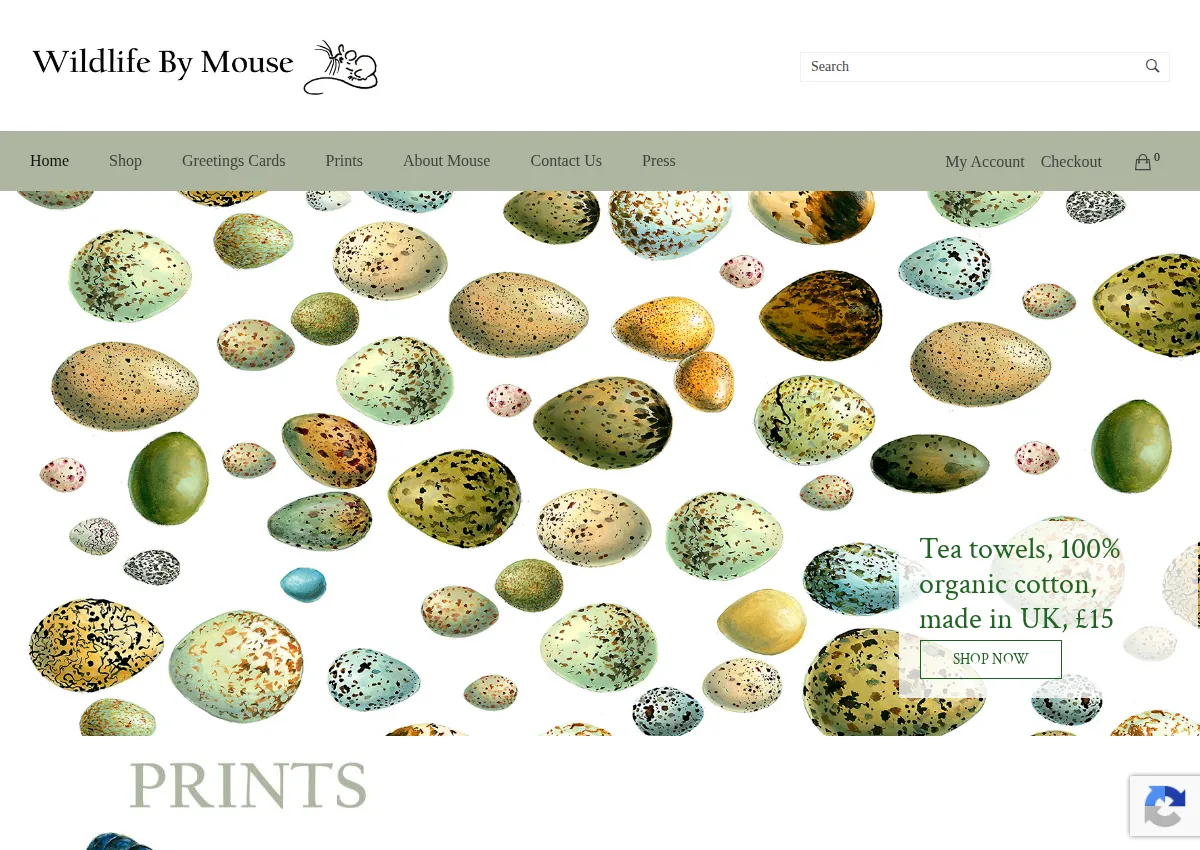 Store homepage