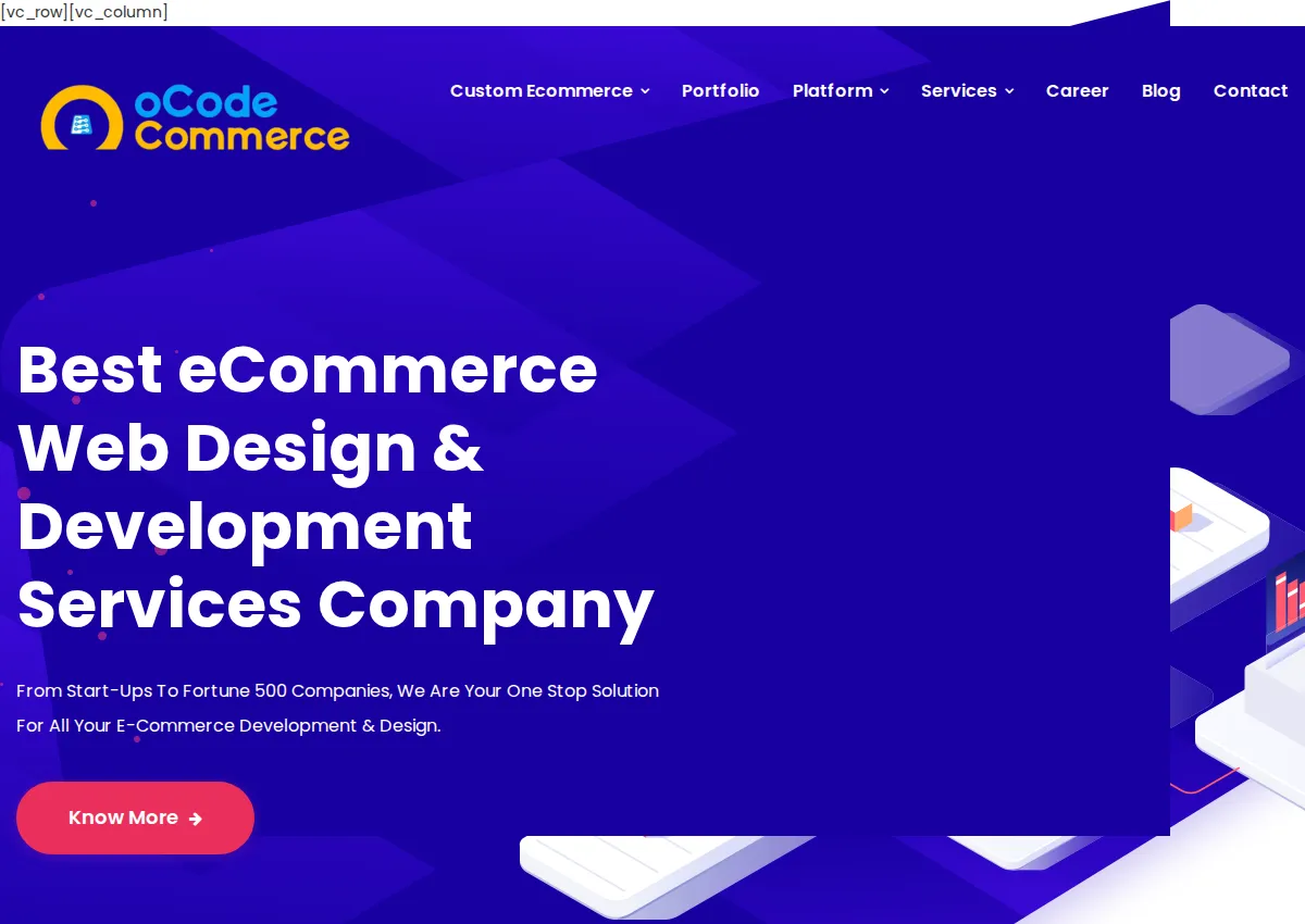 Store homepage