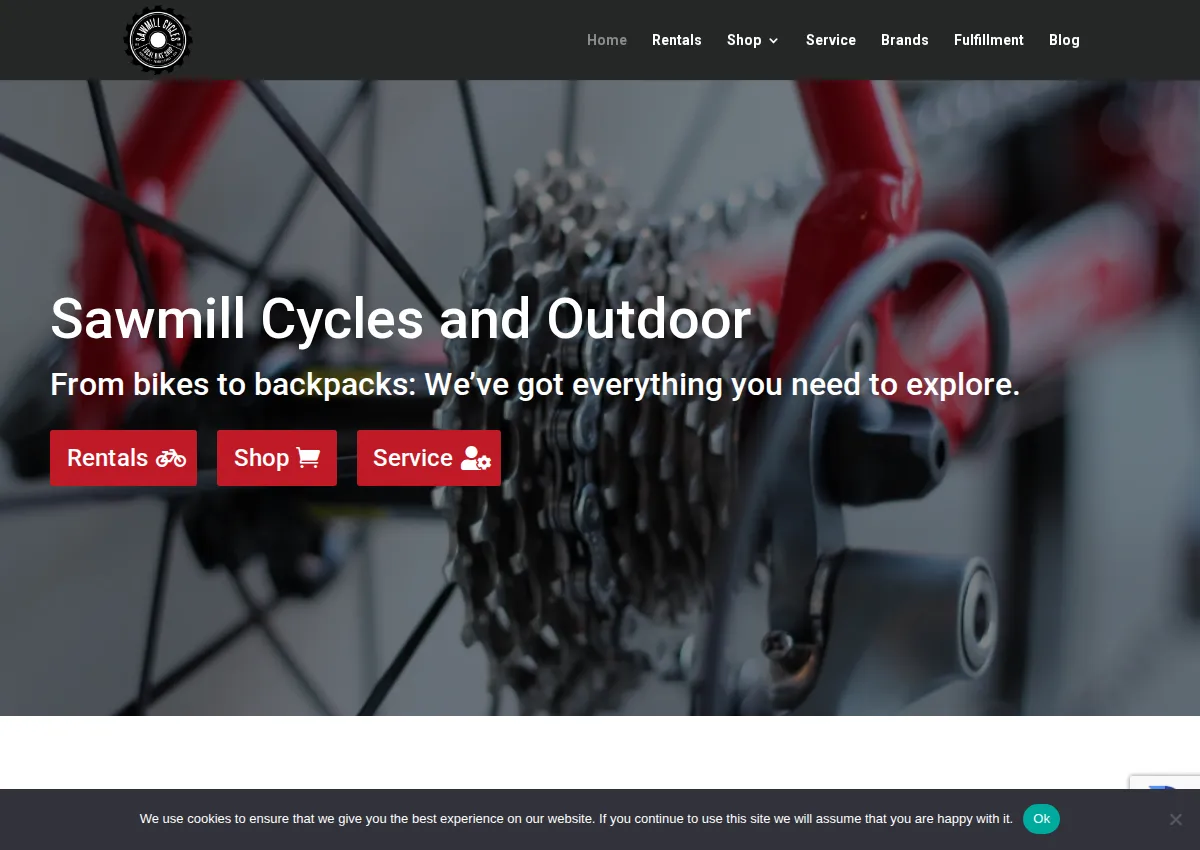 Store homepage
