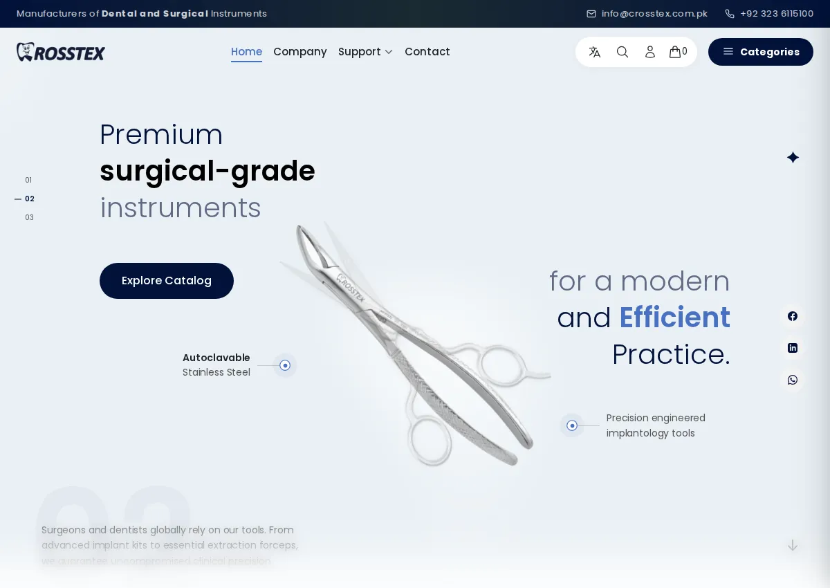 Store homepage