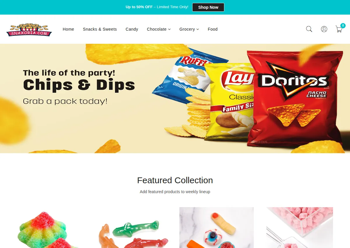 Store homepage