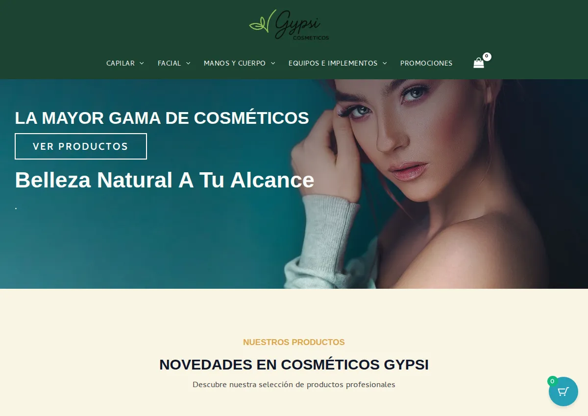 Store homepage