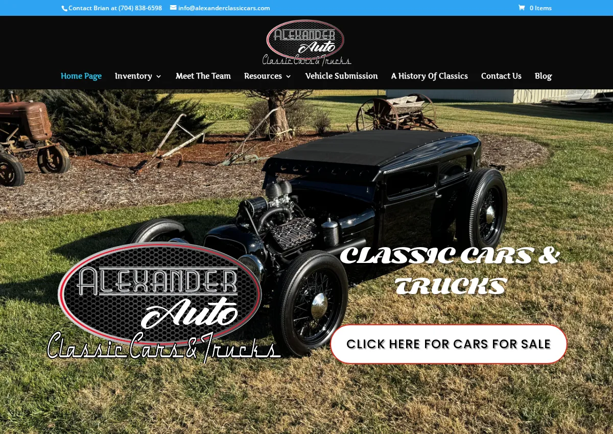 Store homepage