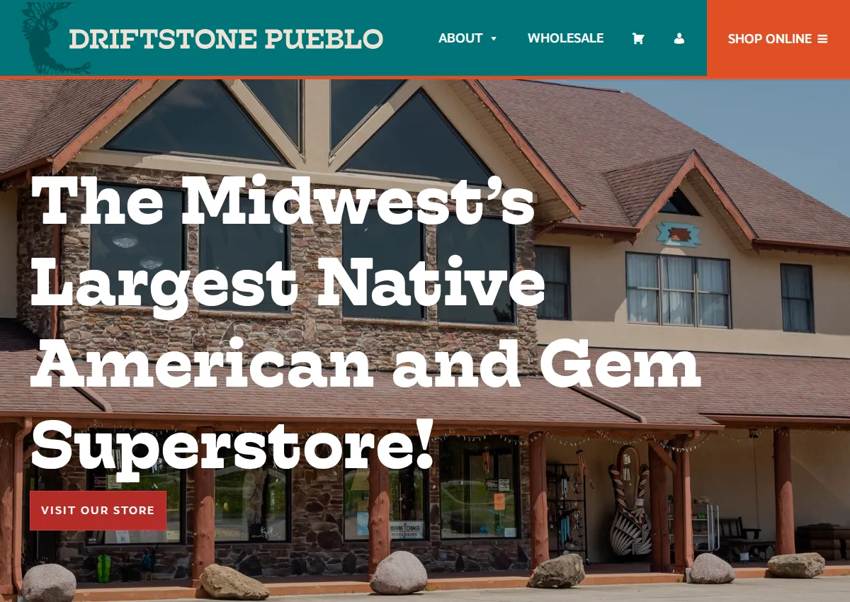 Store homepage