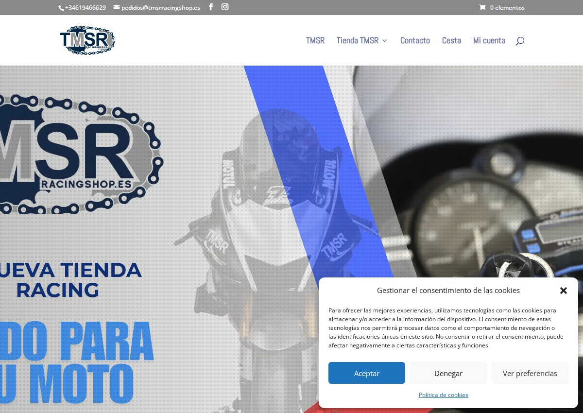 Store homepage