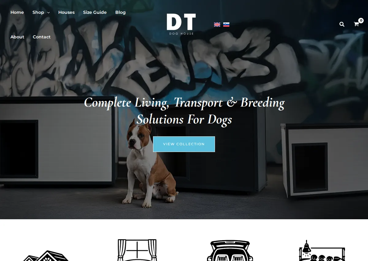 Store homepage