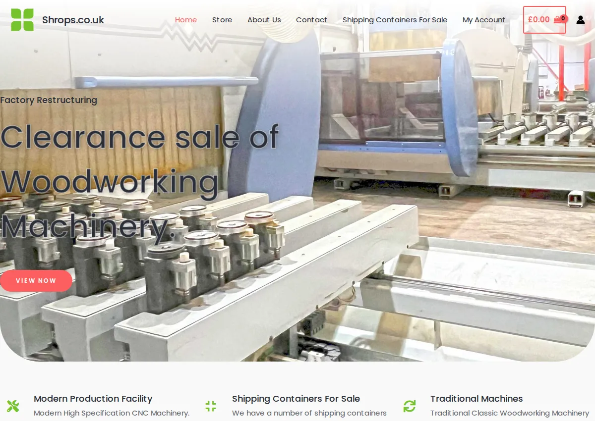 Store homepage