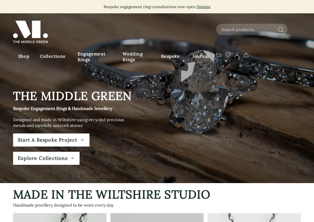 Store homepage