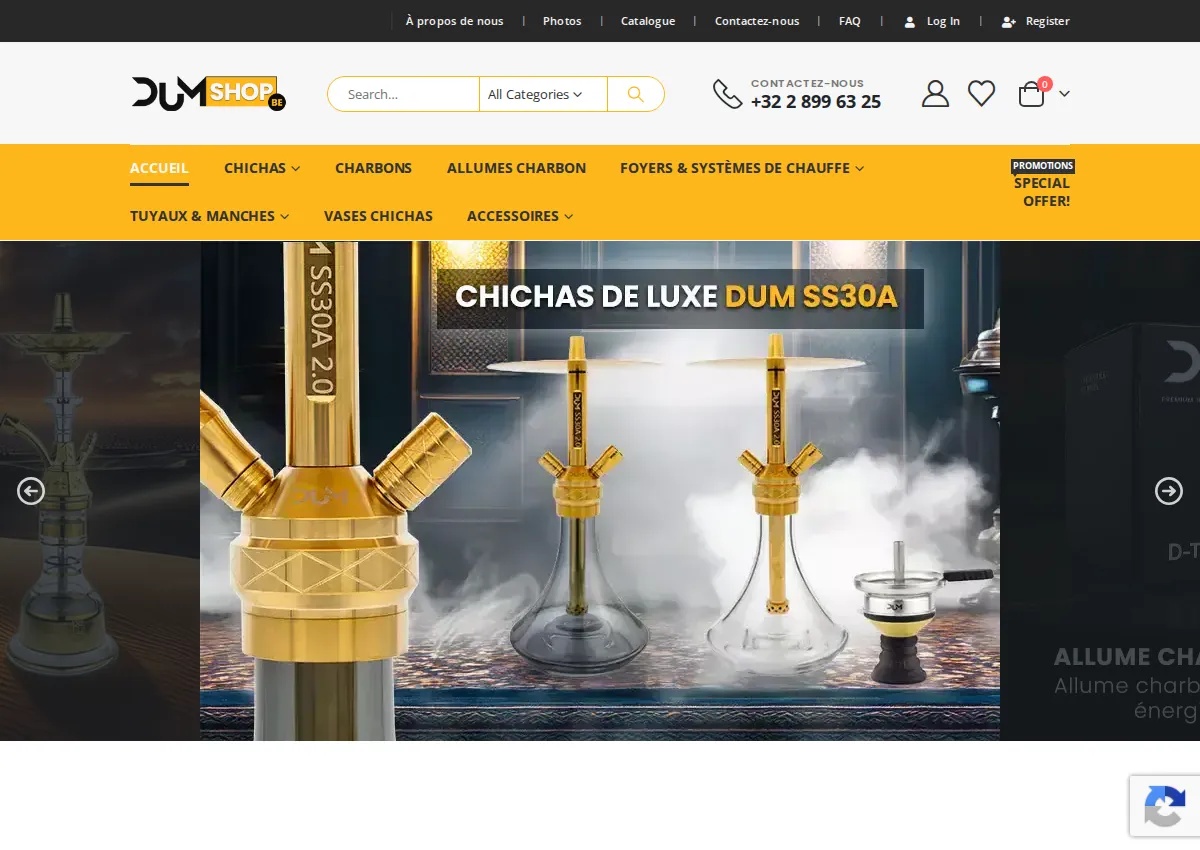 Store homepage