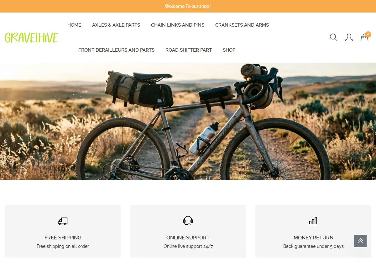 Store homepage