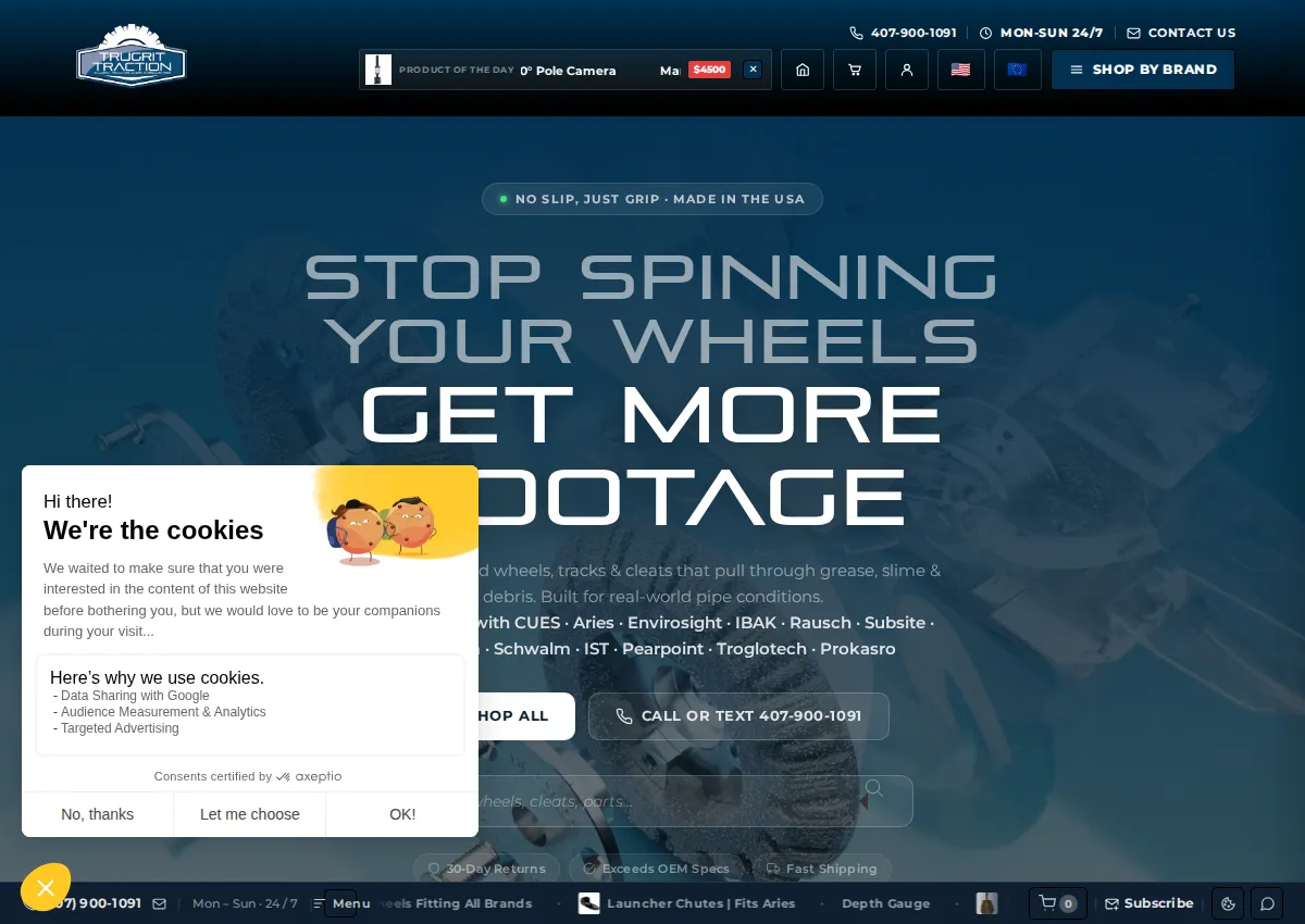 Store homepage