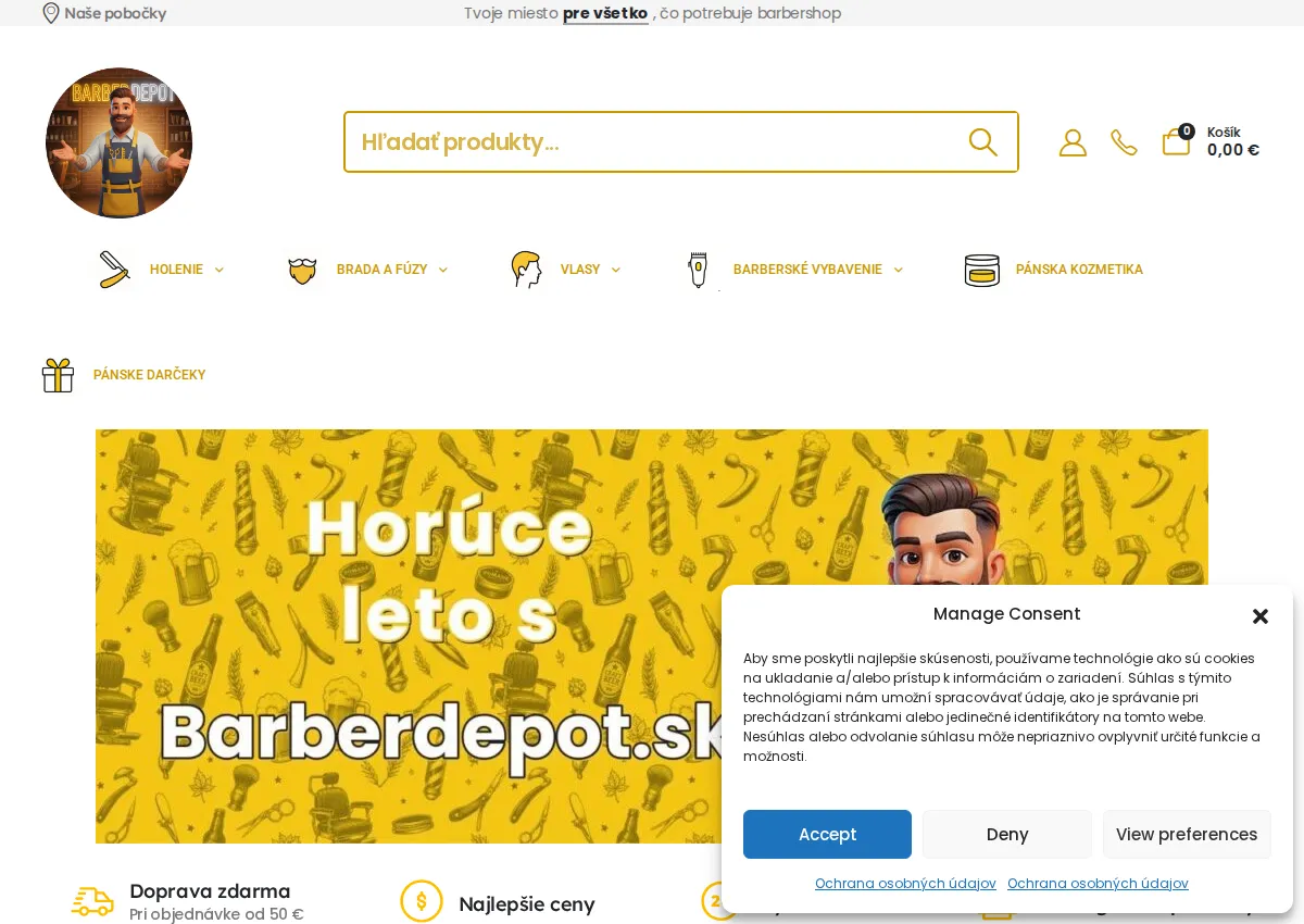 Store homepage