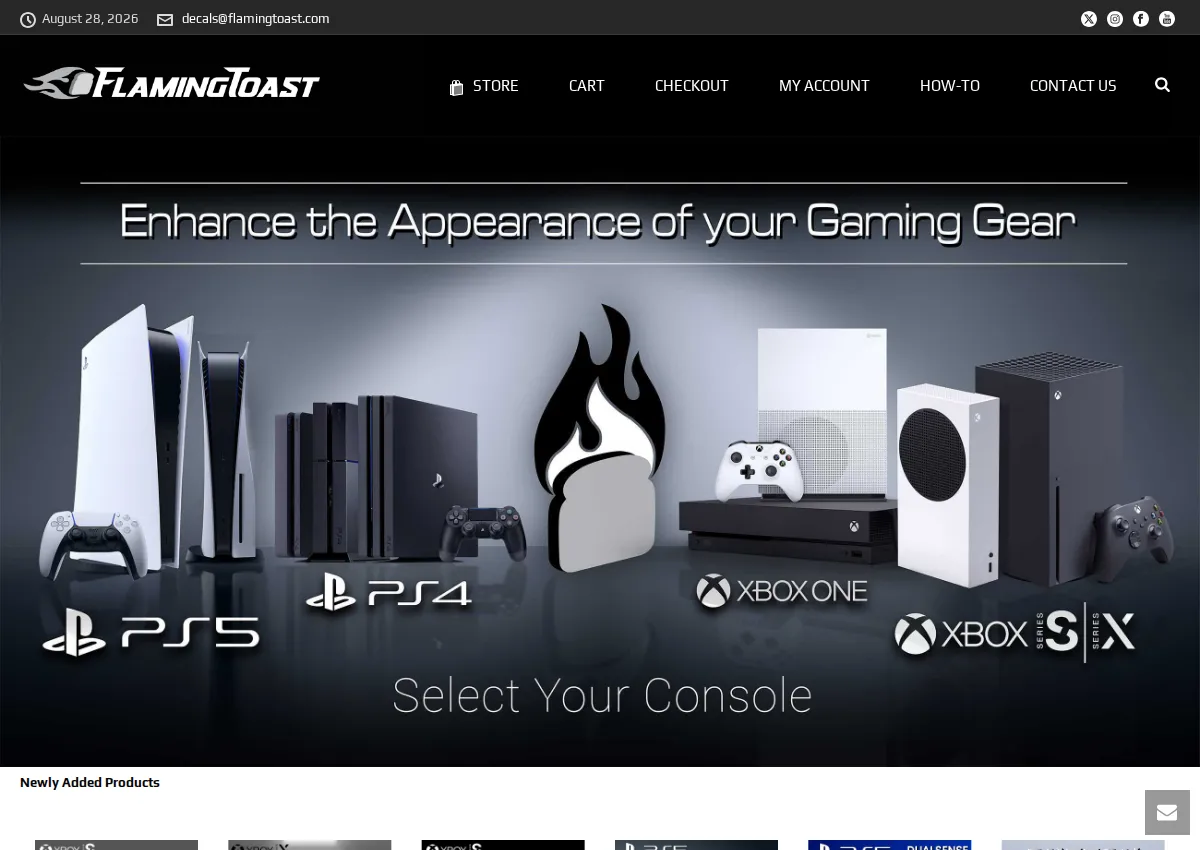 Store homepage