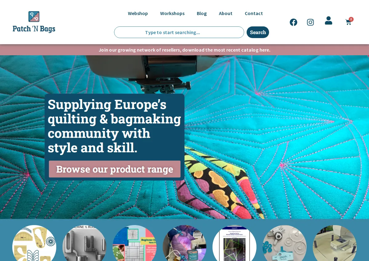 Store homepage