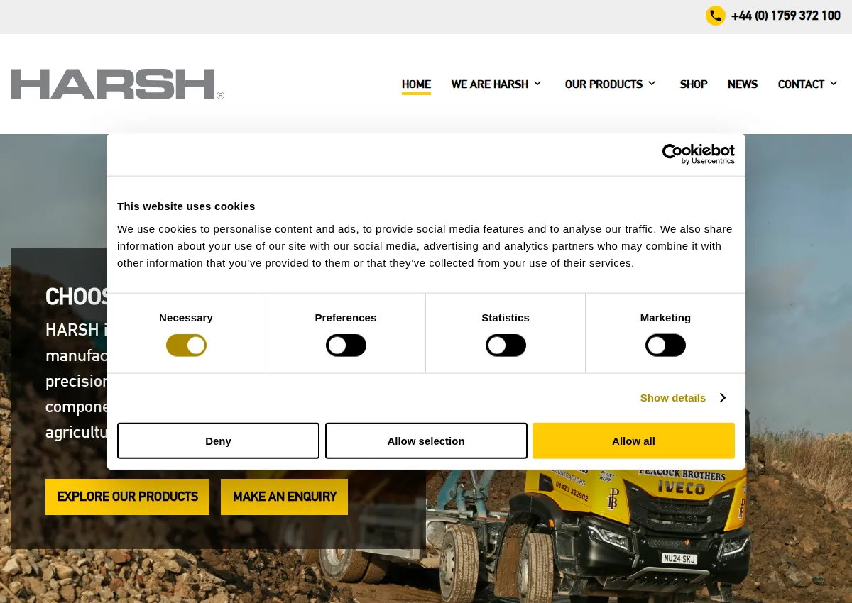 Store homepage