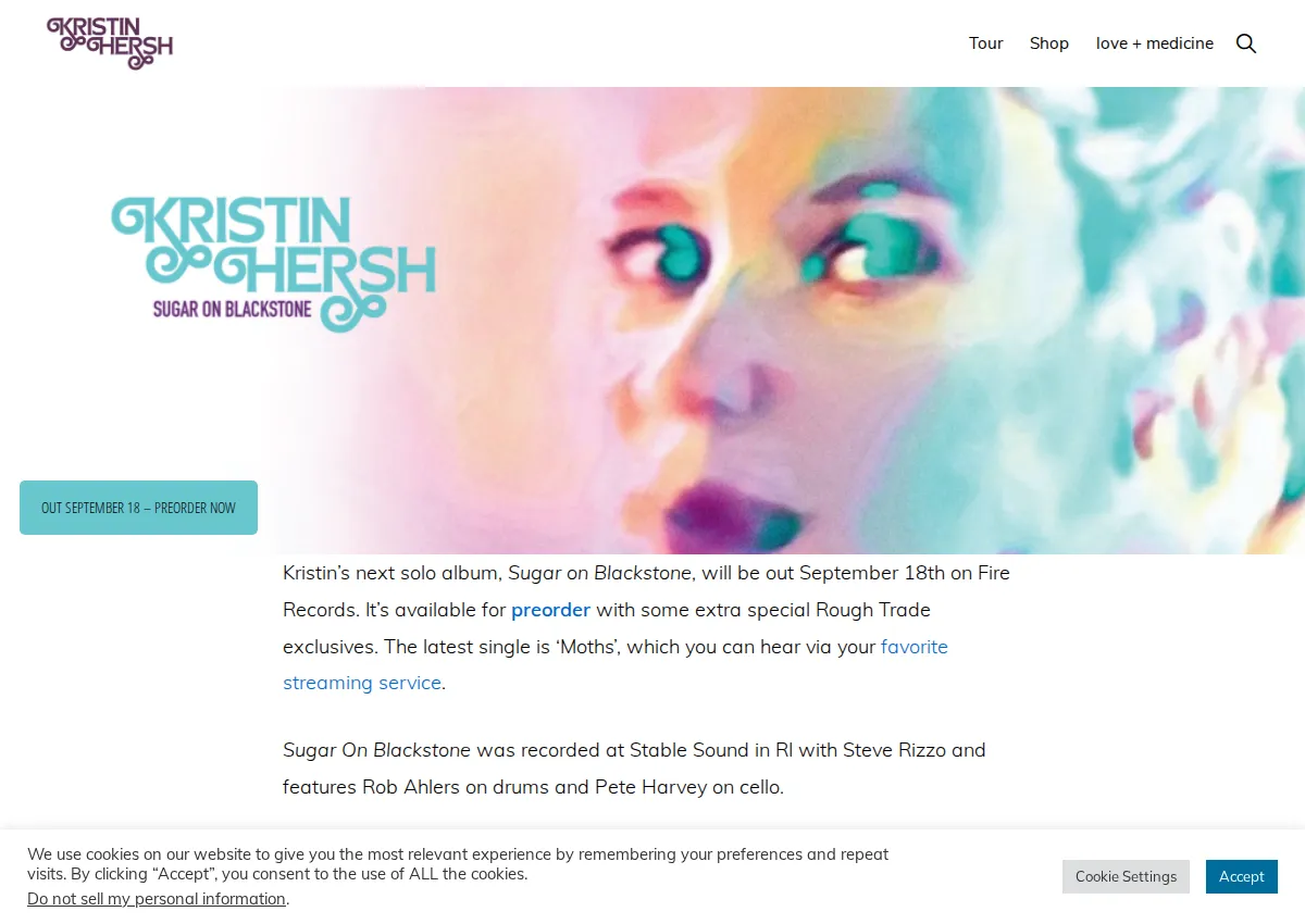Store homepage