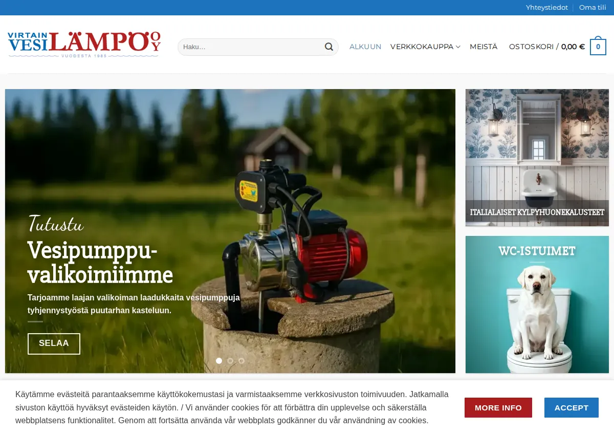 Store homepage