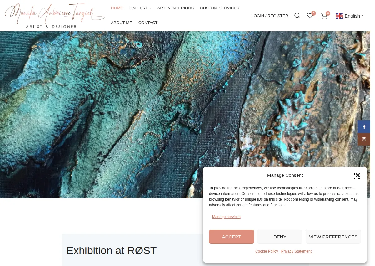 Store homepage