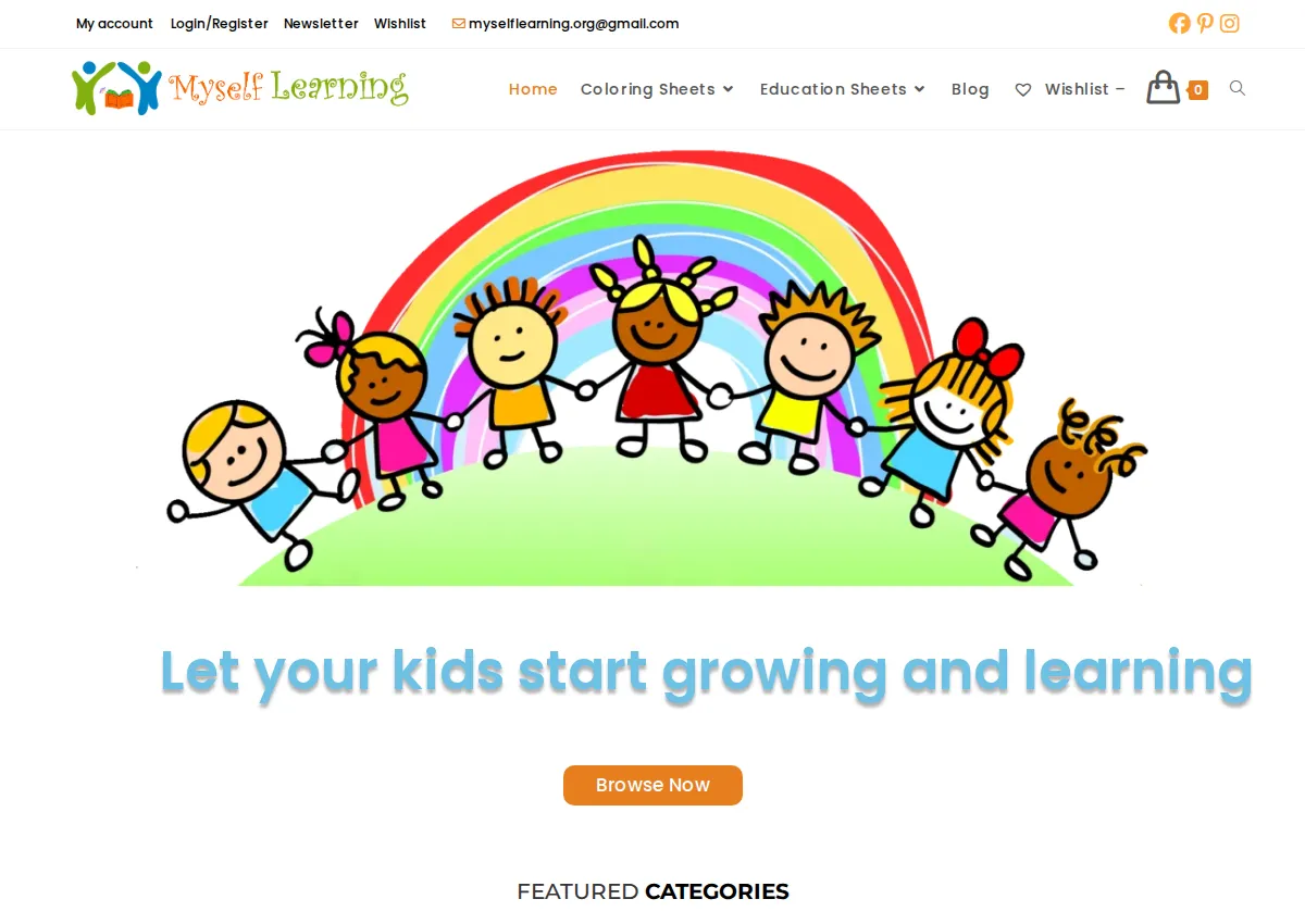 Store homepage