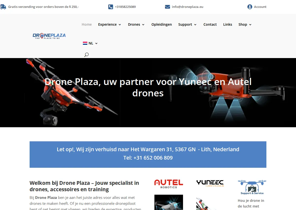 Store homepage