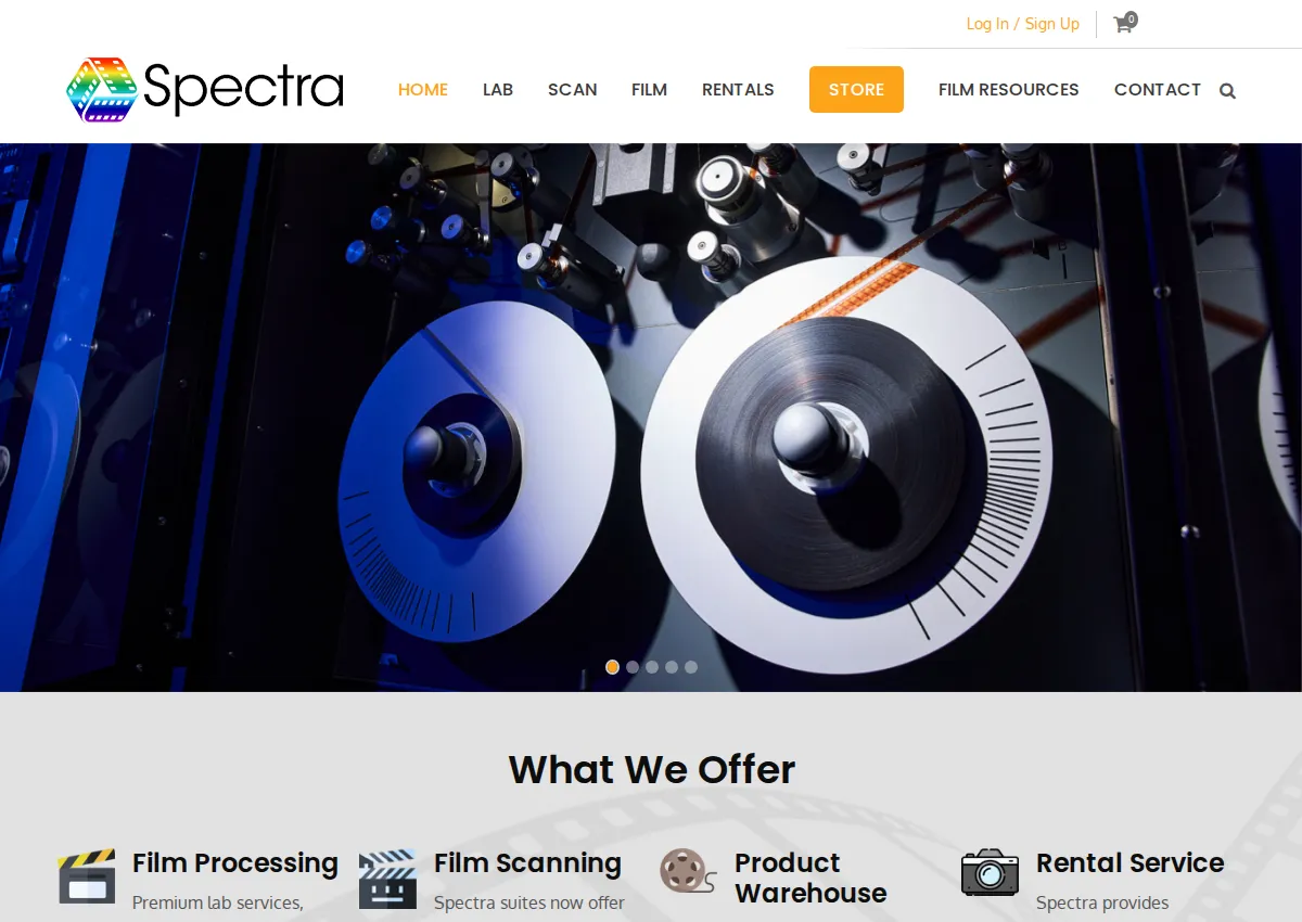 Store homepage
