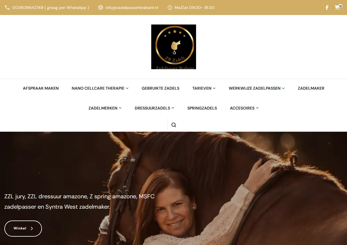 Store homepage