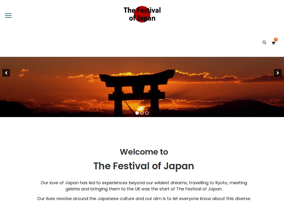Store homepage