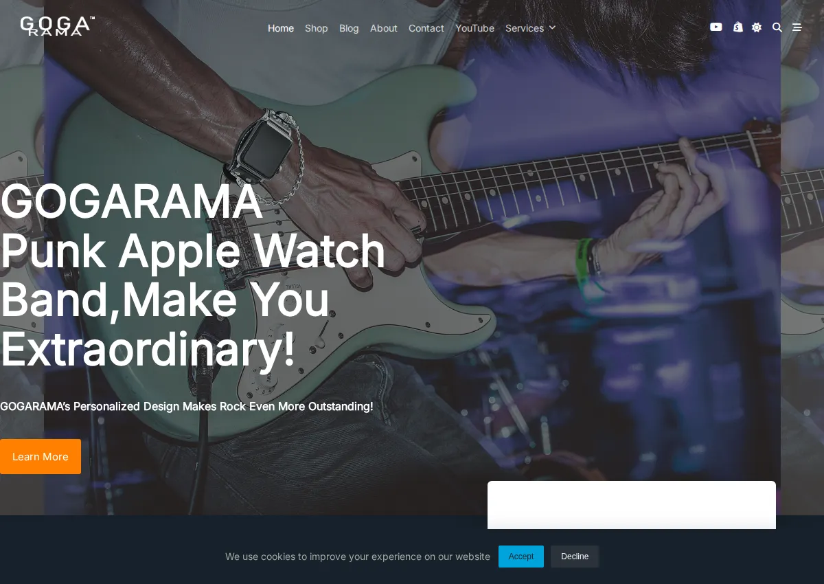 Store homepage