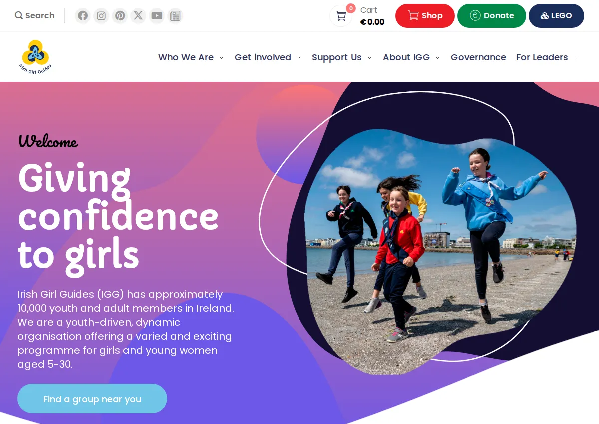 Store homepage