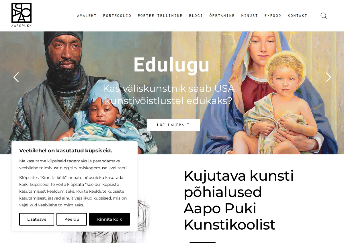 Store homepage