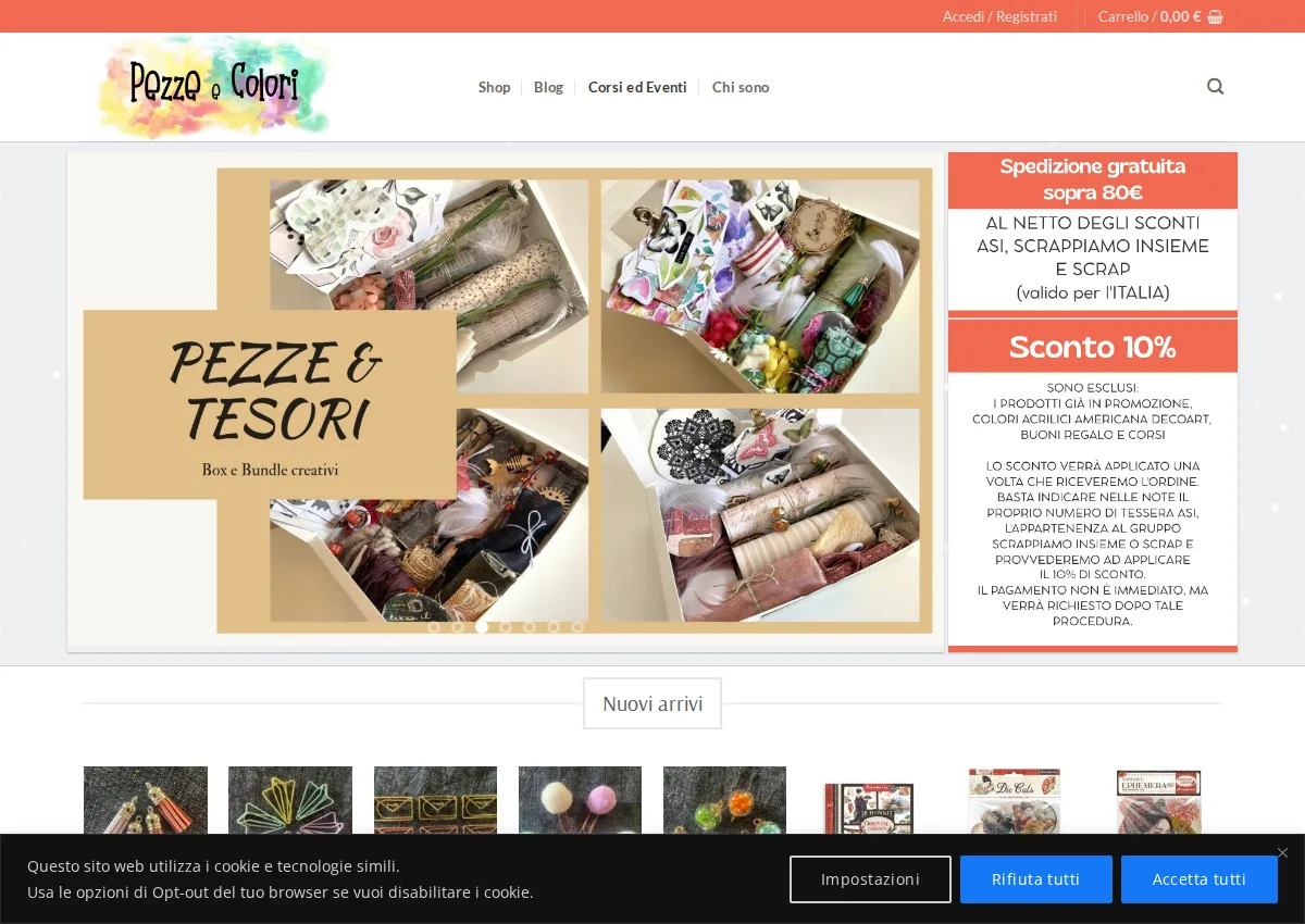 Store homepage