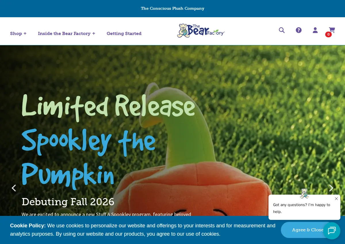 Store homepage