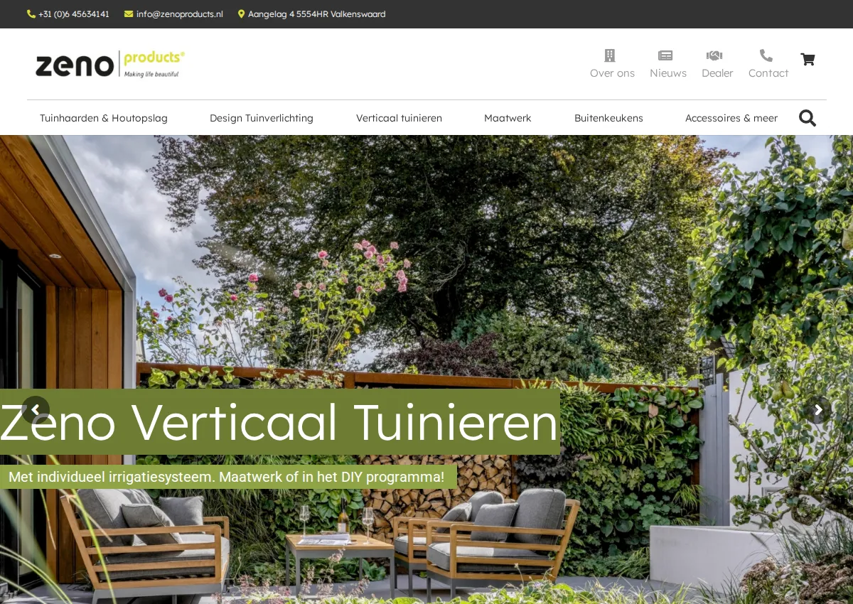 Store homepage